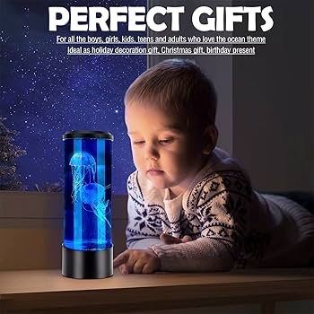 Amazon.co.jp: クラゲ溶岩ランプ、電気クラゲムードランプ、LED